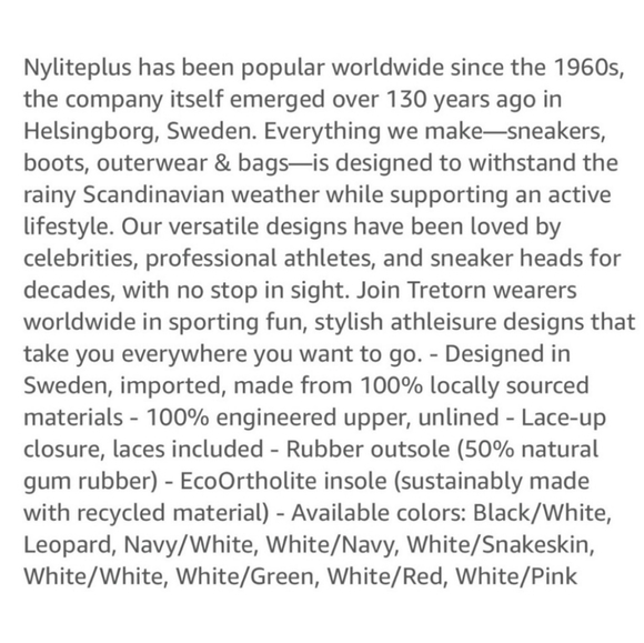 NWT Tretorn Women's Nylite Plus White Vintage Style Leather Lace-up Sneaker 8.5M - Picture 15 of 16